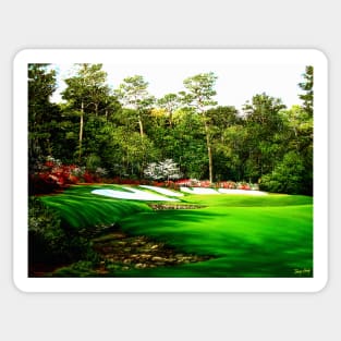 13th Hole at Augusta National Sticker